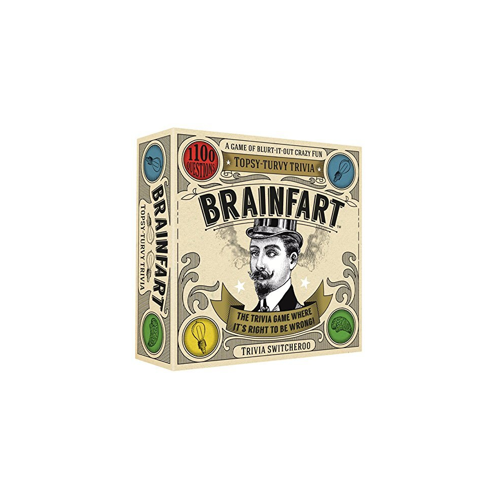 Brainfart 21040" Topsy-Turvy Trivia Card Game for 12 years to 99 years