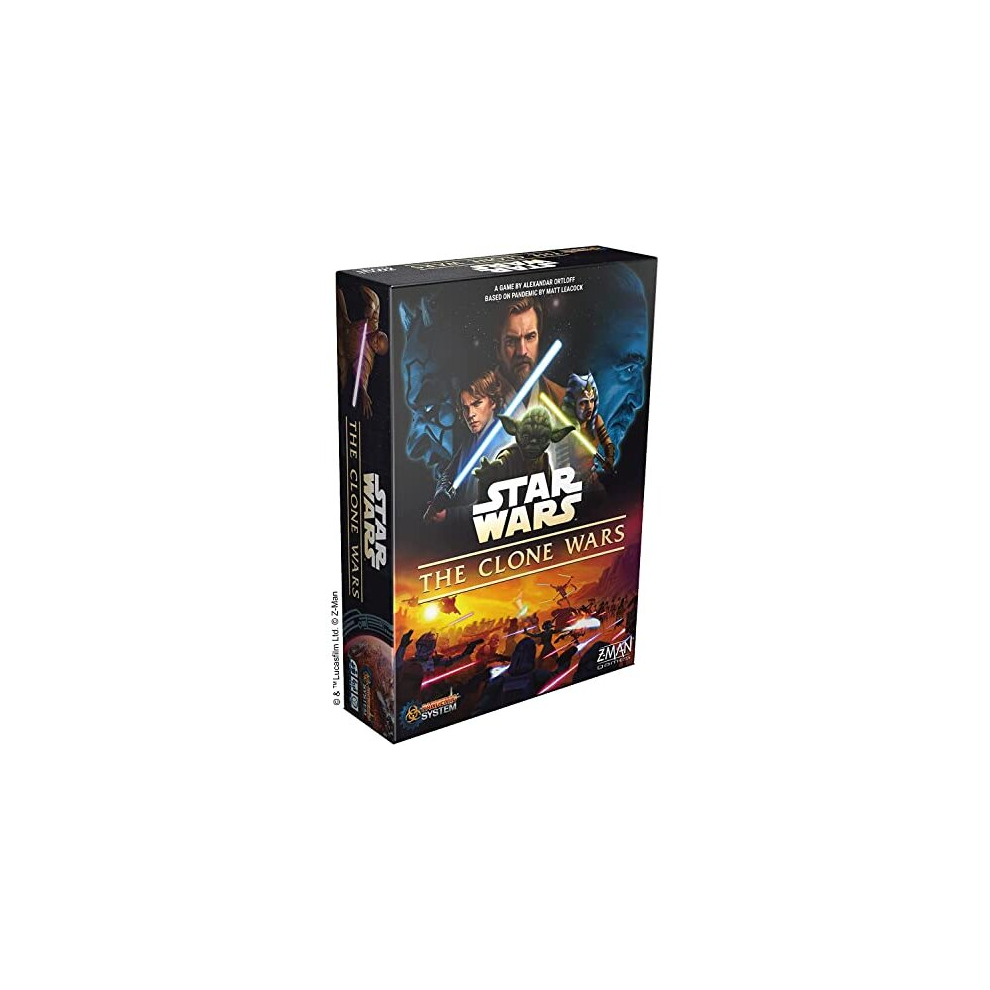 Z-Man Games Man Games Pandemic: Star Wars: The Clone Wars Board Game Ages 14+ 1-5 Players 60 Minutes Playing Time, ZM7126