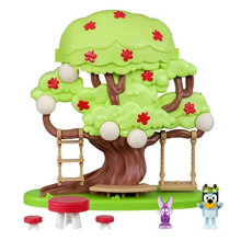 Bluey Tree Playset with Secret Fairy Hideaway (17529) - 11in Tree, Flower Crown Bluey & Fairy Figures, Swing, Hammock, Rope Ladder, Ages 3+