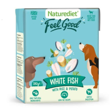 Naturediet - Feel Good Wet Dog Food, Natural and Nutritionally Balanced, Fish, 390g (Pack of 18)