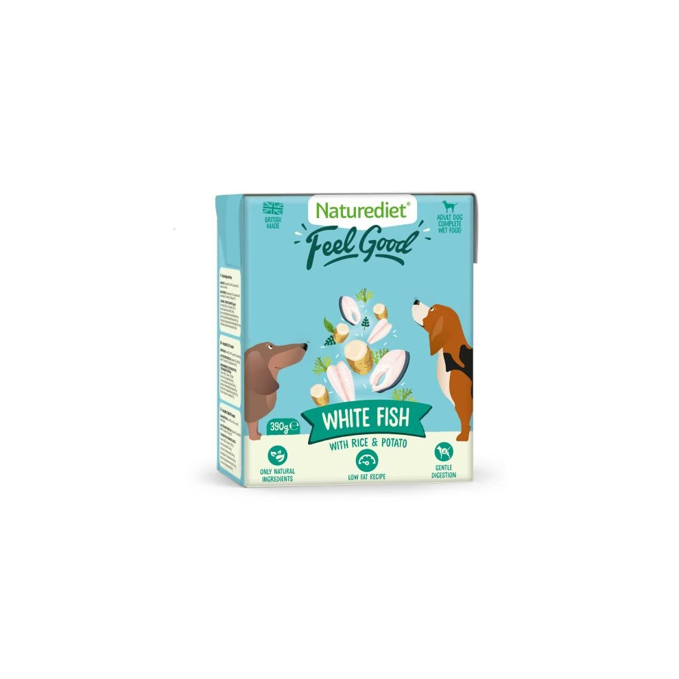 Naturediet - Feel Good Wet Dog Food, Natural And Nutritionally Balanced, Fish, 390G (Pack Of 18)