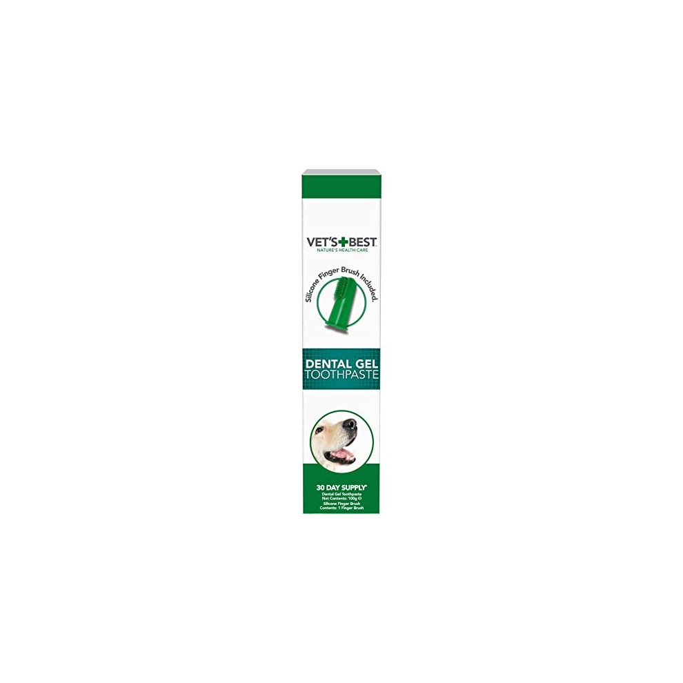 Vet's Best Dental Gel Toothpaste for Dogs | Reduces Plaque & Freshens Breath 100g