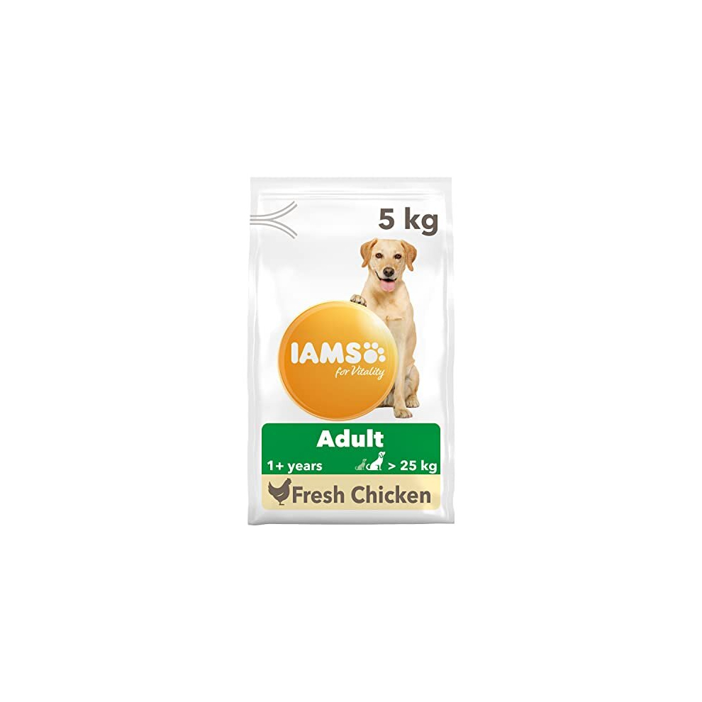 IAMS Complete Dry Dog Food for Adult 1+ Large Breeds with Chicken 5 kg