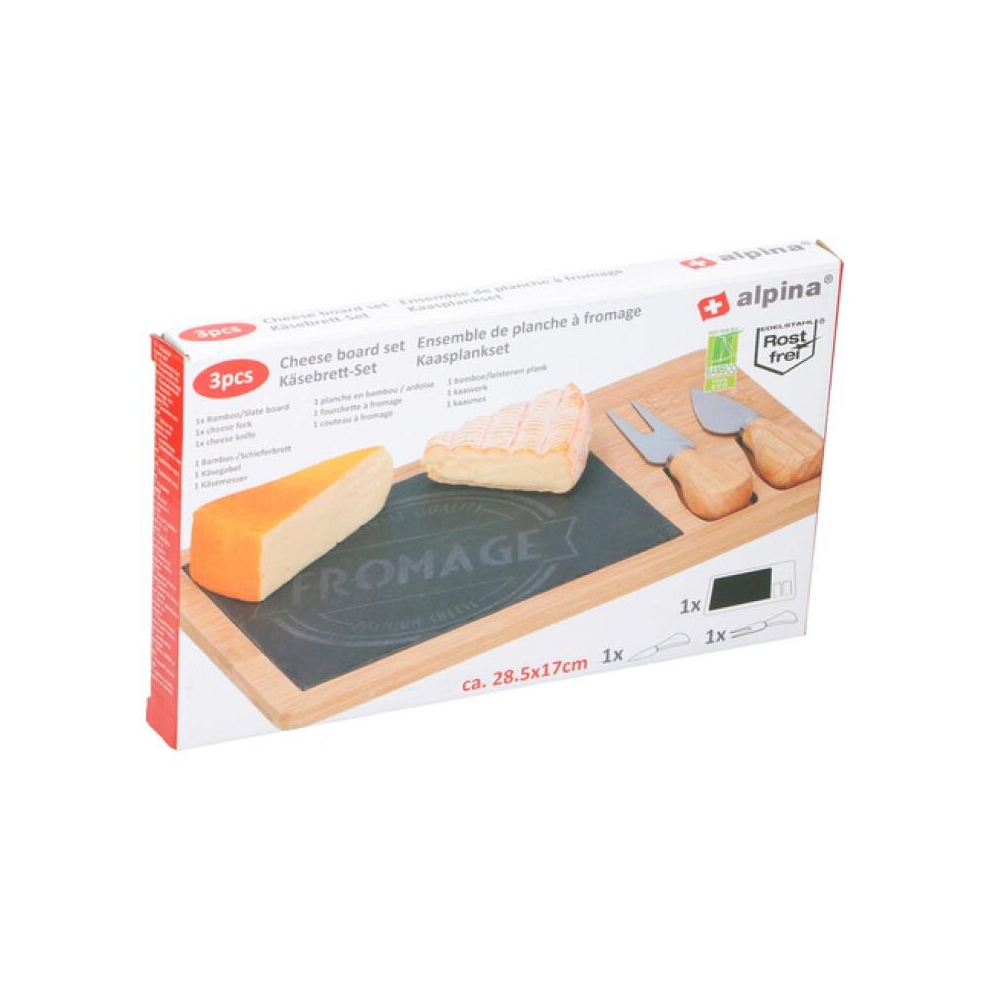 Alpina Cheese Board Set 3 Pieces 28,5X17cm