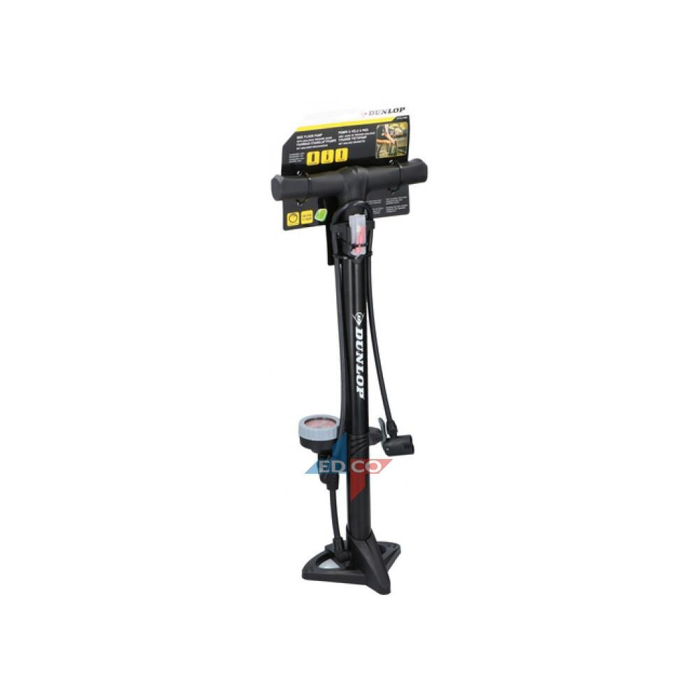 Dunlop Floor Pump with Pressure Gauge (61.5 cm)