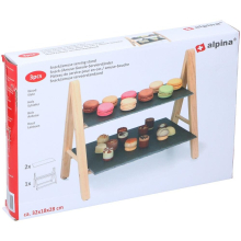 2-Tier Slate & Wood Cupcake Stand Etagere Display - Wedding & Afternoon Tea, VIV-17395