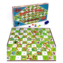 Snakes and Ladders Board Game | Traditional Large Board Games for Kids | Fun Family board games 2 to 6 players