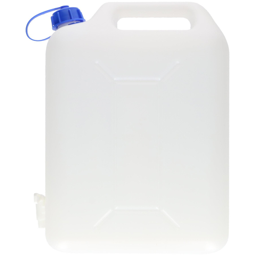 10Ltr White Watercan Storage With Tap And Handle Plastic 1