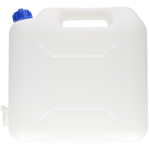 15Ltr White Watercan Storage With Tap And Handle Plastic 2
