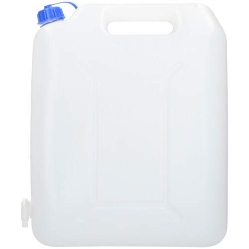20Ltr White Watercan Storage With Tap And Handle Plastic 2