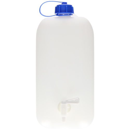 15Ltr White Watercan Storage With Tap And Handle Plastic 1