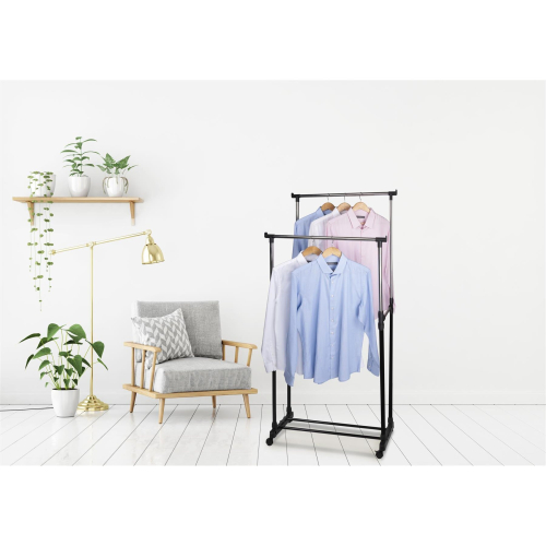 Adjustable Clothes rack mobile double strong 1
