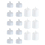 Grundig tea lights animated LED 3,7 cm white 16 pieces 2