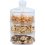3x stackable storage jar glass kitchen Decor 4