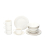 16 Piece White Ceramic Breakfast Set Service 5