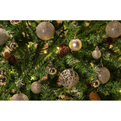 christmas balls 4-6 cm silver 100 pieces 2