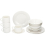 16 Piece White Ceramic Breakfast Set Service 3