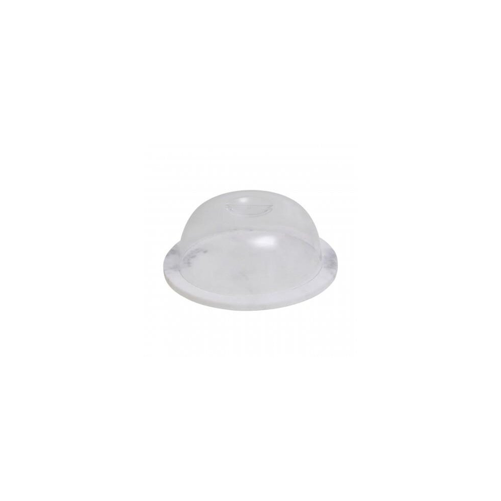 Round Marble Cheese Board Clear Domed Lid