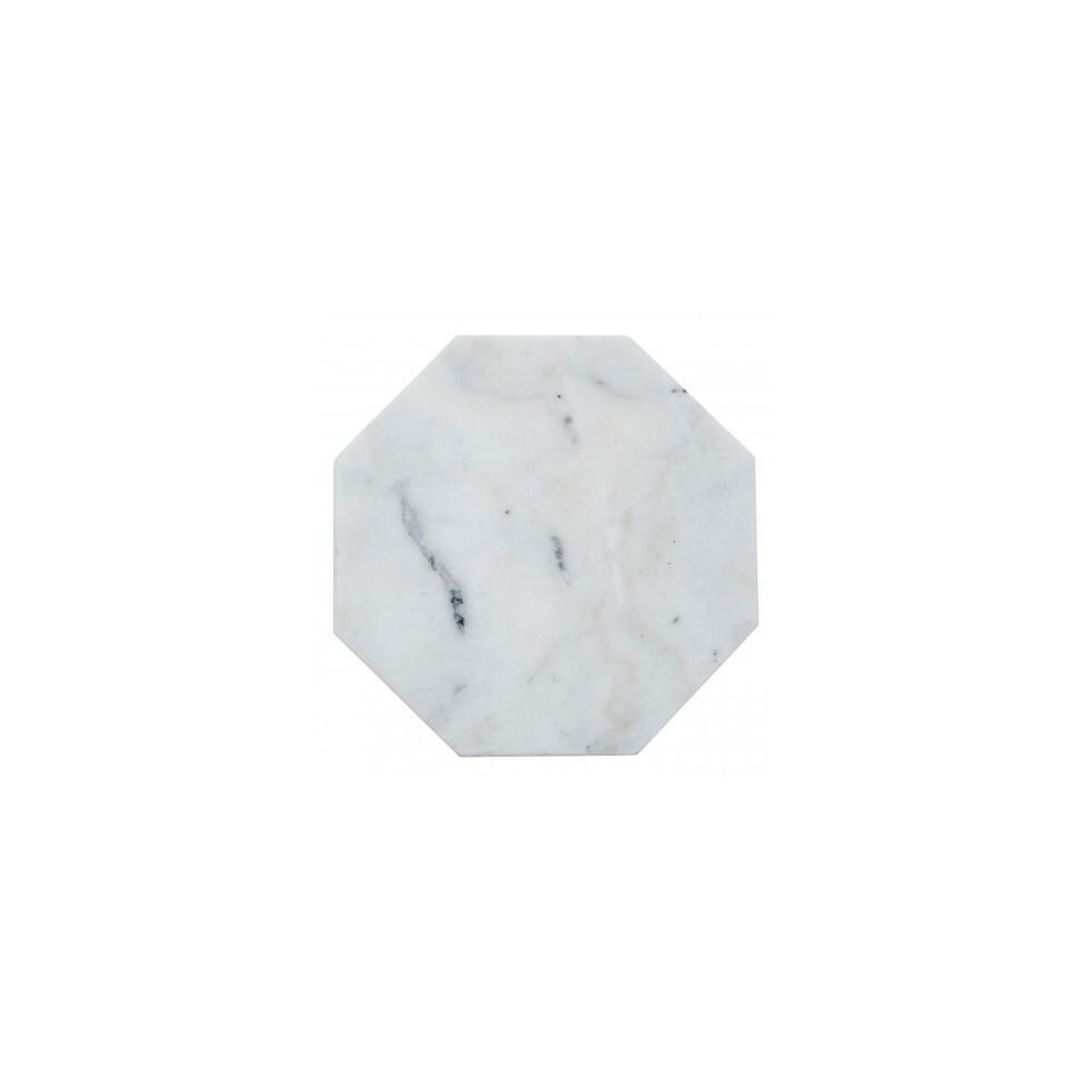 Premier Housewares Marble Octagonal Trivet White