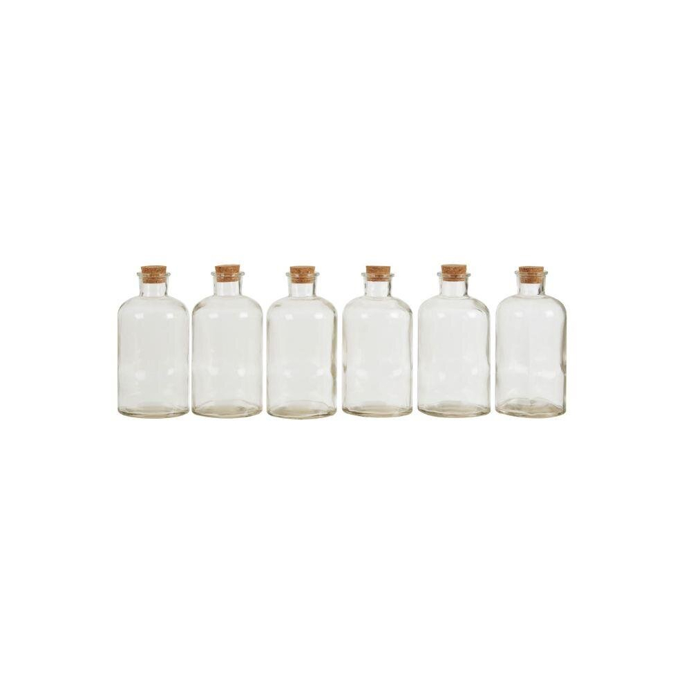 Tromso 6Pcs Round Clear Glass Jars