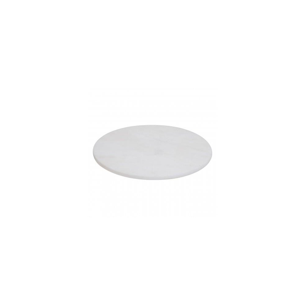 Premier Housewares Marble Round Chopping Board White