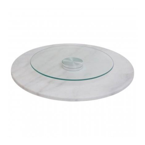 Premier Housewares Round Marble rotating tray Classical Addition