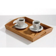 Eco Friendly Bamboo Serving Tray With Handles, Practical Design Bamboo Serving Tray, Easy Grip Tray