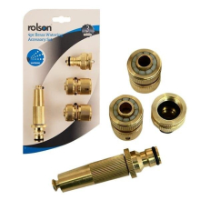 4pc Brass Watering Accessory Set with Quick Connect Fittings