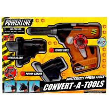 3 in 1 Tool Set Role Play Toy For Kids Drill Jigsaw and Sander