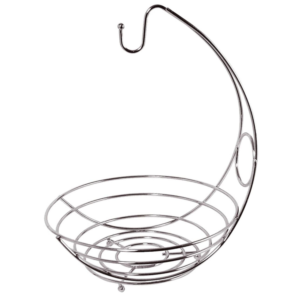 Chrome Wire Fruit Bowl & Banana Hanger