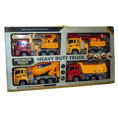 A to Z A to Z 02028 Construction Vehicle Four Piece Set