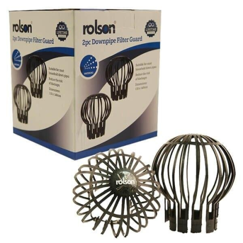 2Pc Down Pipe Filters To Stop Blockages Rain Gutter Outdoor