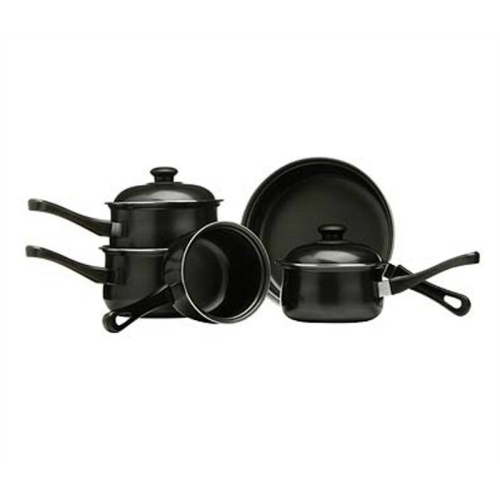Premier Housewares 5Pc Belly Pan Set, Black