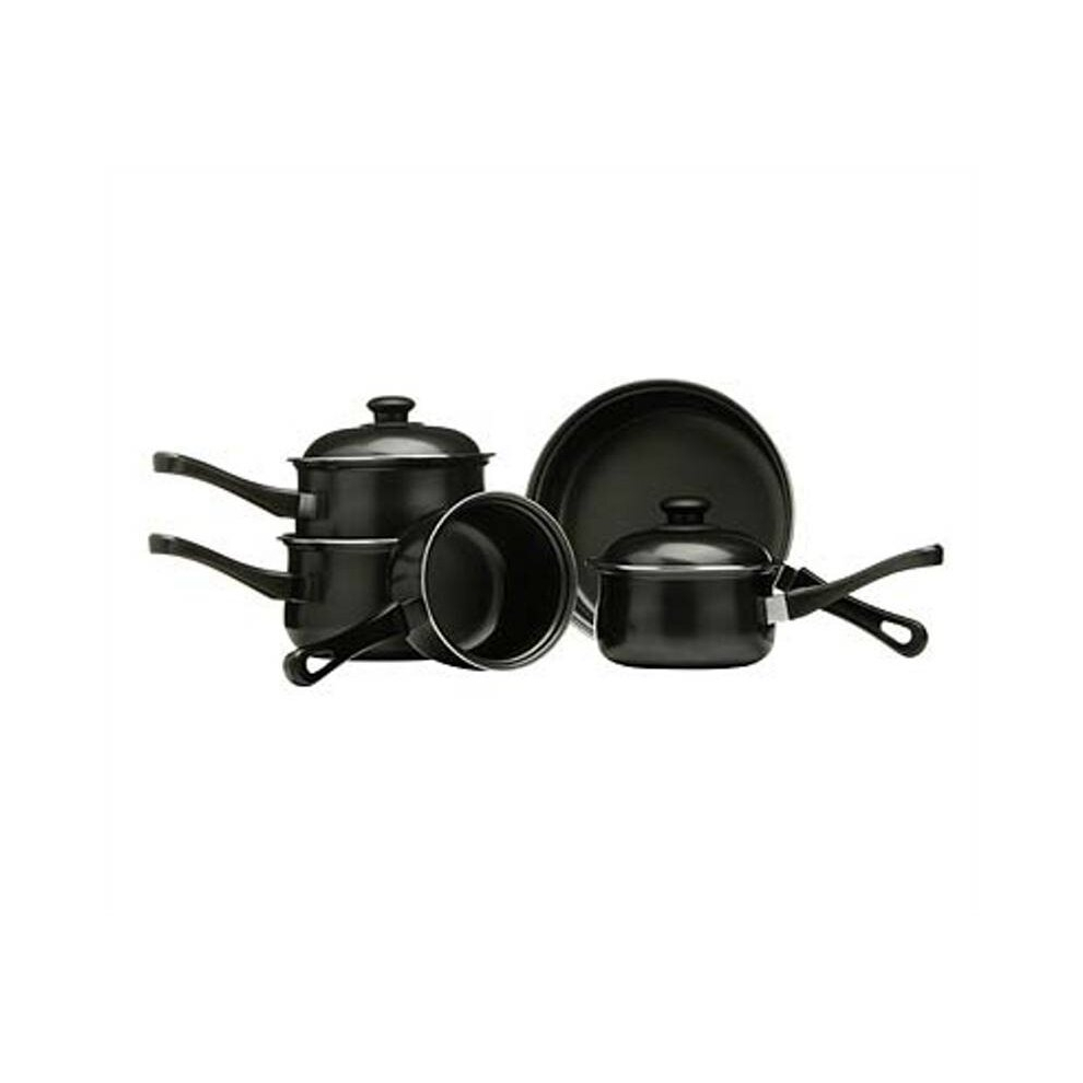 5Pc Belly Pan Set, Black