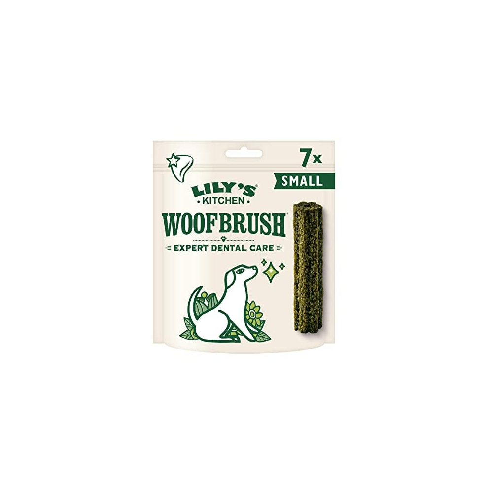 Lily's Kitchen Woofbrush Dental Chew - Natural Dental Sticks for Small Dogs (5 Packs of 7 Chews)