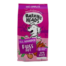 Barking Heads Dry Dog Food - Doggylicious Duck - 100 Percent Natural Free-Run Duck with Hypoallergenic Ingredients, Grain-Free Recipe, 12 kg