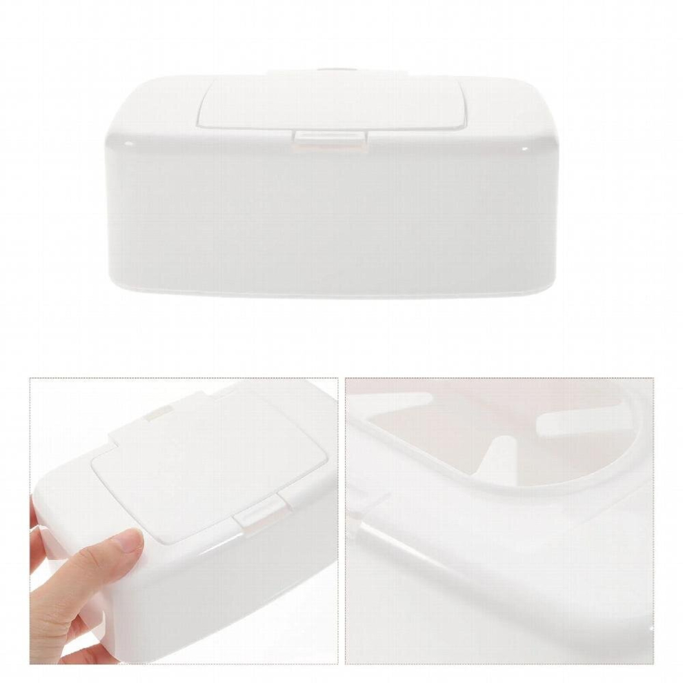 Wipes Dispenser Wipe Box Case Wet Container Baby Refillable Travel Storage Holder Tissue Portable Organizer Flushable Containers White