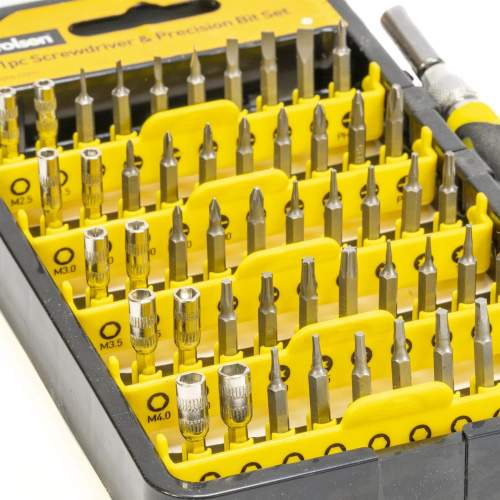 51Pc Precision Screwdriver and Bit Set Rolson 1