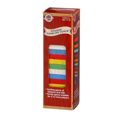 COLOURED WOOD TUMBLING TOWER 1
