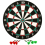 DARTBOARD SET 38CM 2