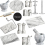 Premier Housewares Mortar and Pestle White Marble Crush Grind Herbs Spices 2