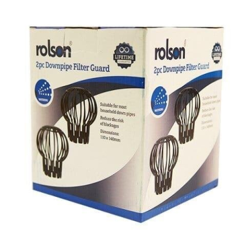 2Pc Down Pipe Filters To Stop Blockages Rain Gutter Outdoor 1