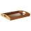 Premier Housewares Eco Friendly Bamboo Serving Tray With Handles, Practical Design Bamboo Serving Tray, Easy Grip Tray 4