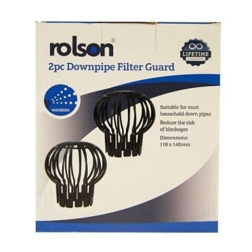 2Pc Down Pipe Filters To Stop Blockages Rain Gutter Outdoor 2