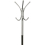 Coat Stand With Umbrella Holder Floor Standing Tower Black/Chrome 2