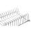 Premier Housewares 12 Plate Dish Drainer - Chrome 7