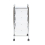4 Tier Plastic Drawers With Chrome Frame White 2