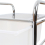4 Tier Plastic Drawers With Chrome Frame White 4