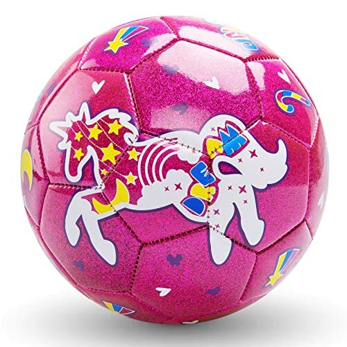 U&C Size 3 Football Toddlers Unicorn Football with Pump Aged 38