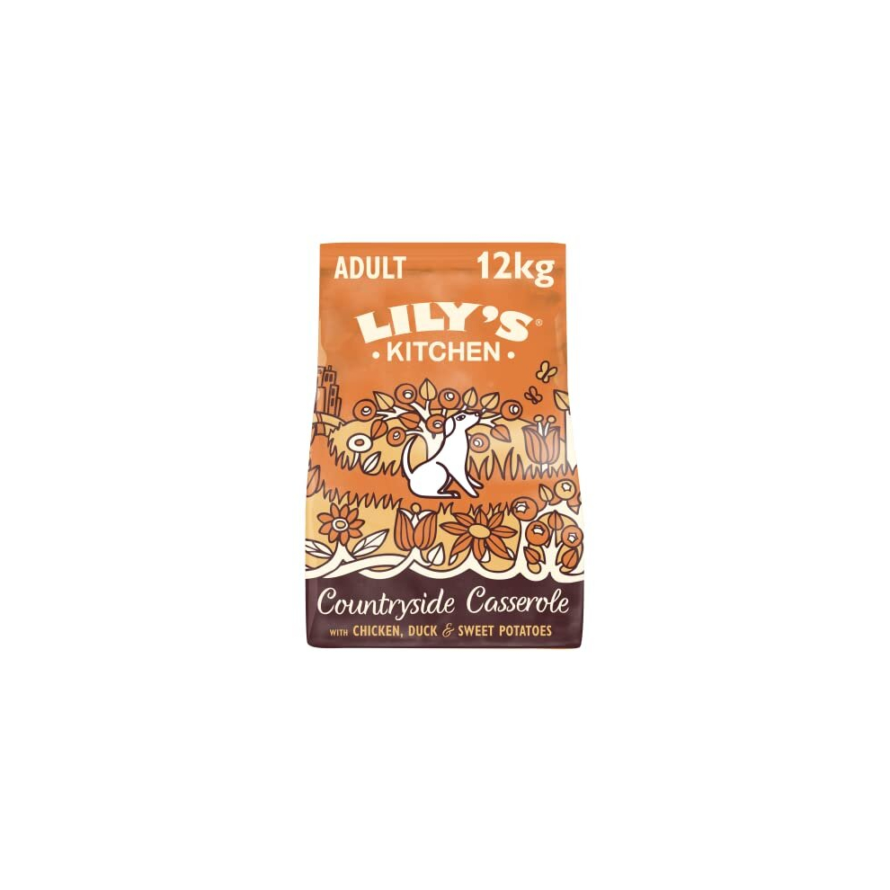 Lily's Kitchen Natural Adult Dry Dog Food Chicken & Duck Grain-Free Recipe 12kg